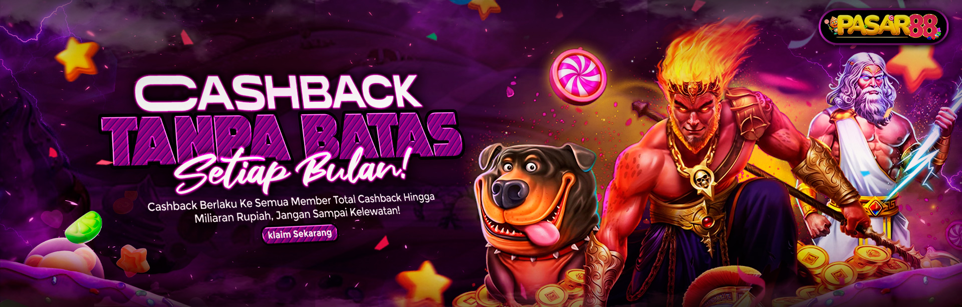 BONUS CASHBACK SETIAP BULAN TANPA BATAS