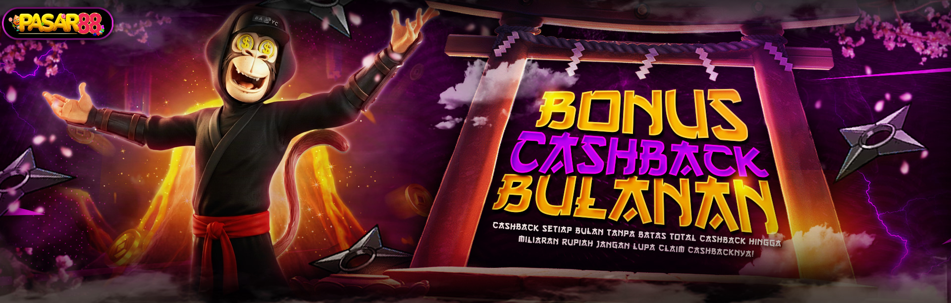 BONUS CASHBACK SETIAP BULAN TANPA BATAS