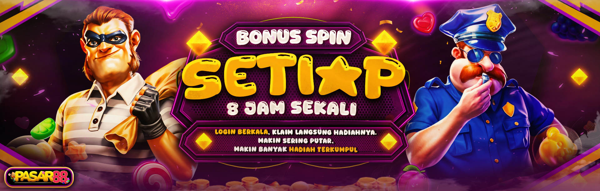 BONUS SPIN PASAR88
