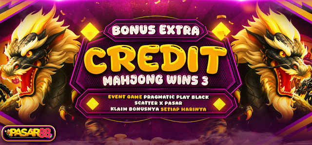 EVENT PRAGMATIC PLAY (MAHJONG WINS 3 BLACK SCATTER) X PASAR88