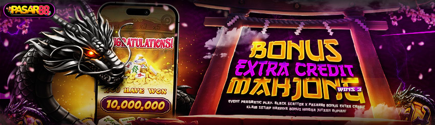 EVENT PRAGMATIC PLAY (MAHJONG WINS 3 BLACK SCATTER) X PASAR88