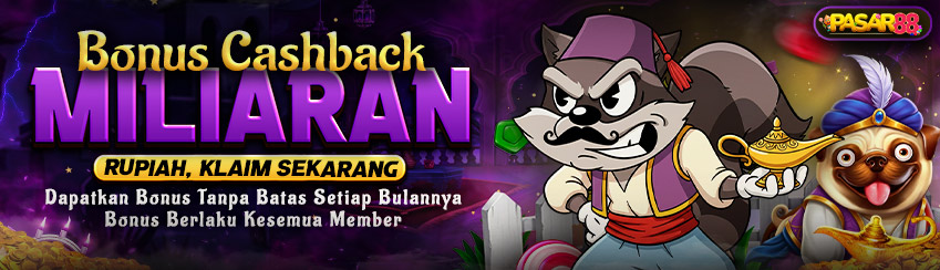 BONUS CASHBACK SETIAP BULAN TANPA BATAS